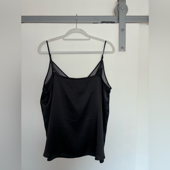 Brand New Satin Mesh V-Neck Cami - Picture 2 of 4